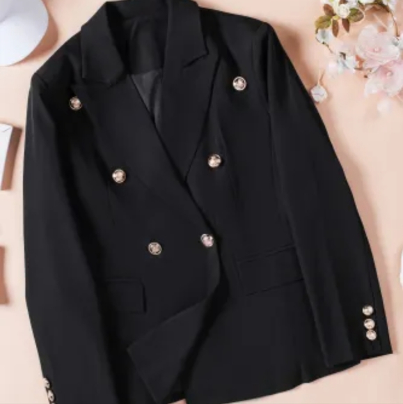 New Black double breasted blazer - Picture 12 of 16